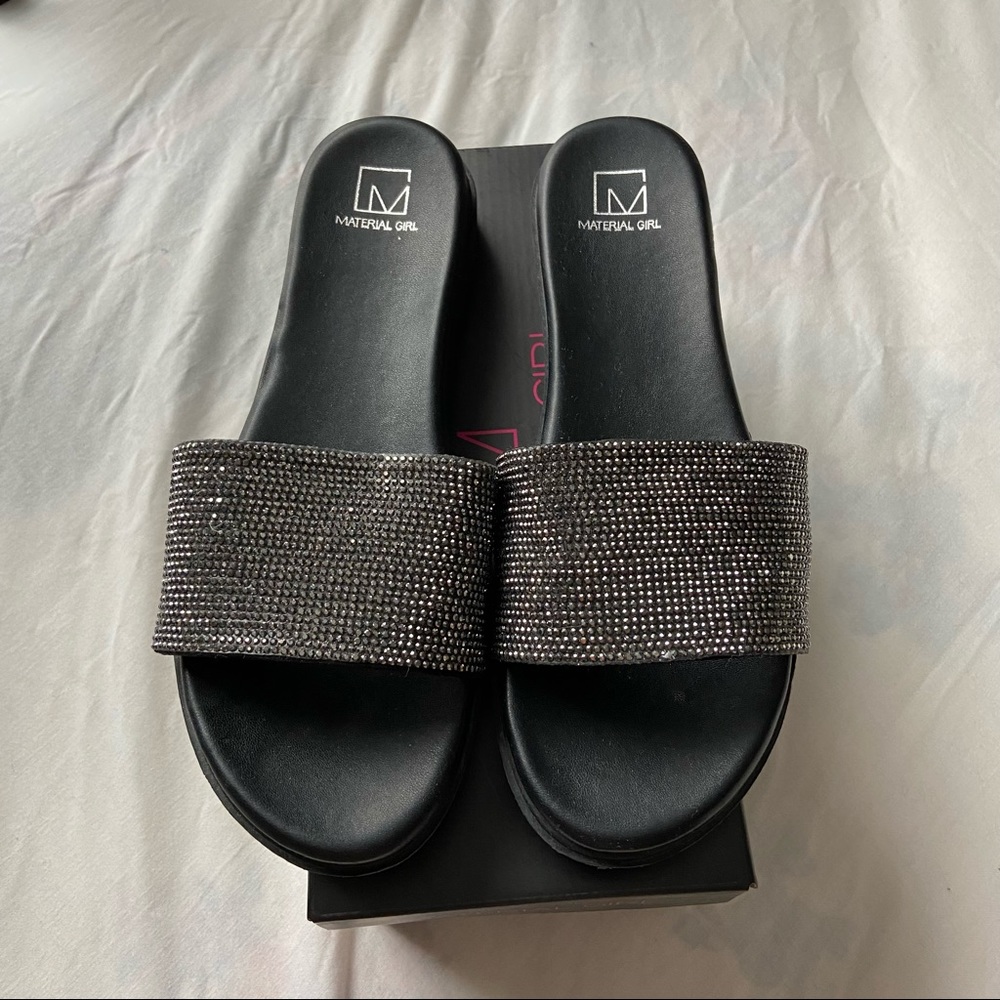 MATERIAL GIRL GLITTER SANDALS - Picture 2 of 5